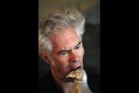 Jim Jarmusch takes a bite out of his golden puffin.